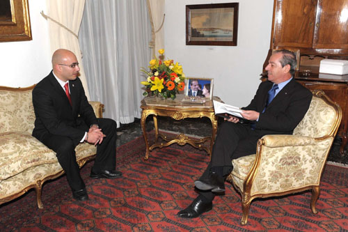 Charles Daniel Saliba with PM